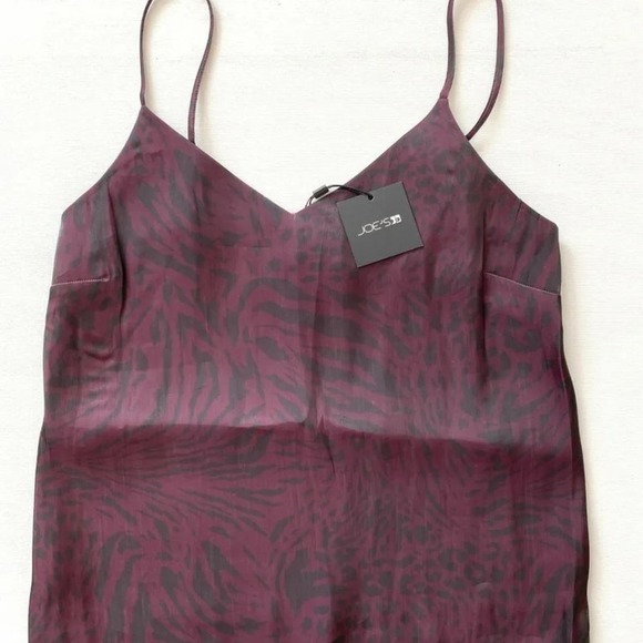 NWT Joe's Jeans Sauvage Zebra Striped Camisole Tank In Siren Size XS - Picture 2 of 6